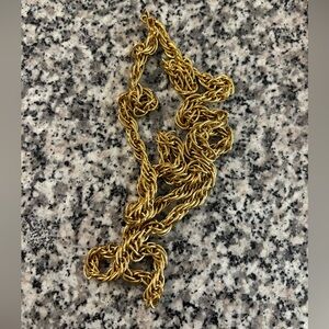 Gold Tone Twisted Rope Belt